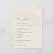 Carte de la réception Tropical Minimal Beach (Devant / Derrière)