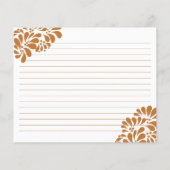 Carte de la recette de la douche nuptiale de talav (Dos)