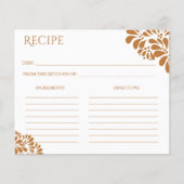 Carte de la recette de la douche nuptiale de talav (Devant)