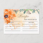 Carte de la recette de la douche nuptiale des pies (Devant)