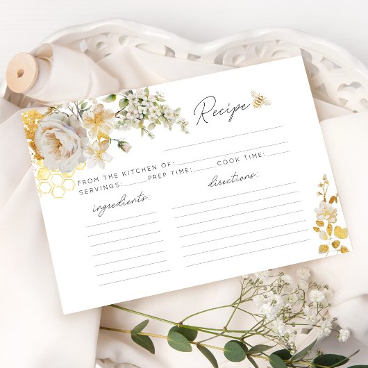 Carte de la recette de la nuptiale d'abeille flora