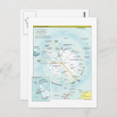 Carte de la région Antarctique (Devant / Derrière)