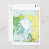 Carte de la région arctique (Devant / Derrière)