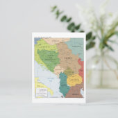 Carte de la région des Balkans centraux (Debout devant)