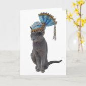 Carte de la Reine Chat (Fleur jaune)