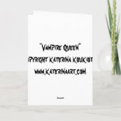 Carte de la Reine de vampire (Dos)