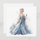 Carte de la Reine Fée de l'Hiver (Devant / Derrière)