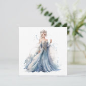 Carte de la Reine Fée de l'Hiver (Debout devant)