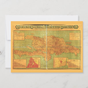 Carte de la République dominicaine et d'Haïti (190