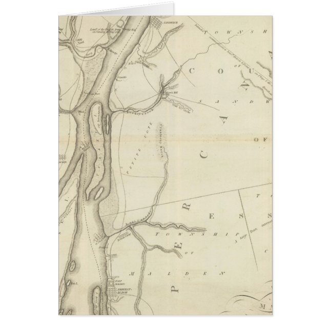 Carte de la rivière Detroit (Devant)