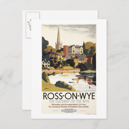 Carte de la rivière Town British Railways (Devant / Derrière)