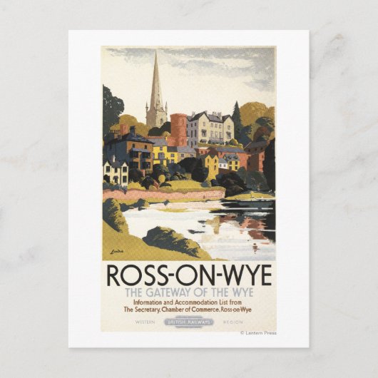 Carte de la rivière Town British Railways (Devant)