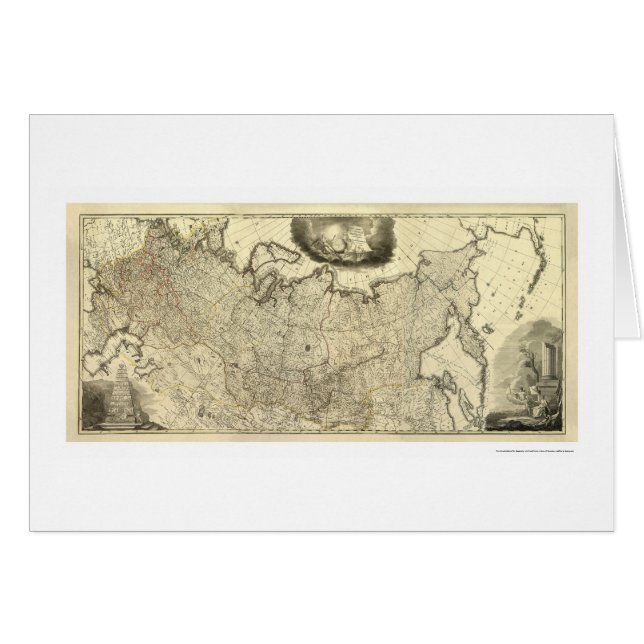 Carte de la Russie 1786 (Devant horizontal)