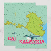 Carte de la Russie de Kalmykia (Devant / Derrière)