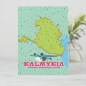 Carte de la Russie de Kalmykia (Debout devant)