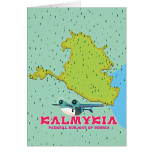 Carte de la Russie de Kalmykia