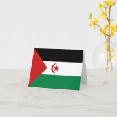 Carte de la Sahara occidental drapeau (Fleur jaune)