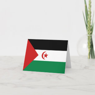 Carte de la Sahara occidental drapeau