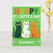 Carte de la Saint-Catty pour petit-fils (Fleur jaune)