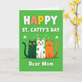 Carte de la Saint-Cattys pour chère maman (Fleur jaune)