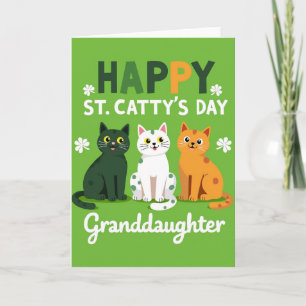 Carte de la Saint-Cattys pour petite-fille