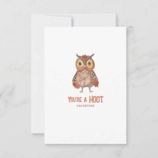 Carte de la Saint-Chouette Saint-Valentin (Devant)