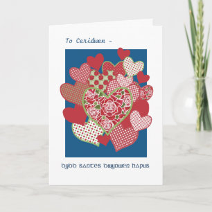 Carte de la Saint-Dwynwen, Message gallois