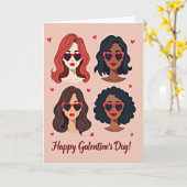 Carte de la Saint-Galentin Hearts (Fleur jaune)