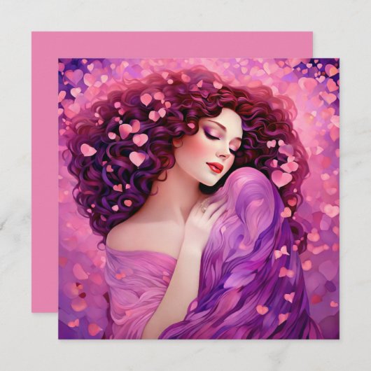 Carte de la Saint-Galentin "Pour toujours" (Devant / Derrière)