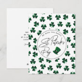 Carte de la Saint Patrick (Devant / Derrière)