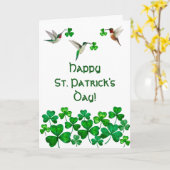 Carte de la Saint-Patrick (Fleur jaune)