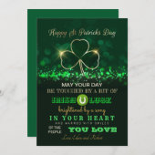 Carte de la Saint-Patrick (Devant / Derrière)