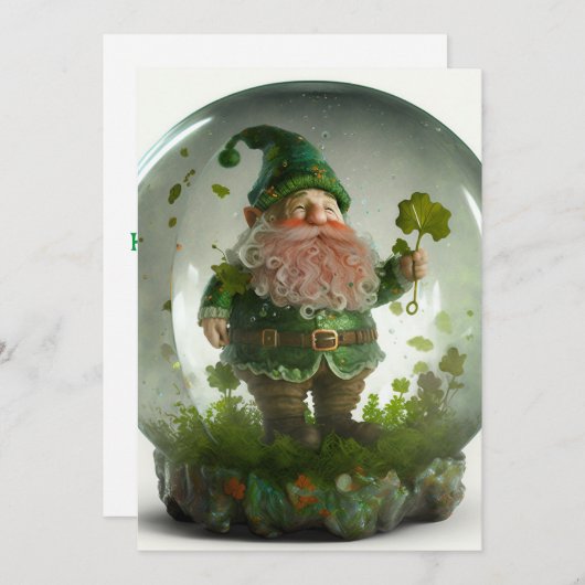 Carte de la Saint Patrick (Devant / Derrière)