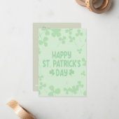 Carte de la Saint Patrick (Devant/Arrière en situation)