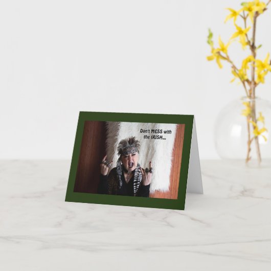 Carte de la Saint-Patrick (Fleur jaune)