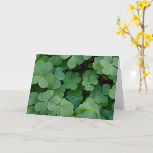 Carte de la Saint Patrick (Fleur jaune)