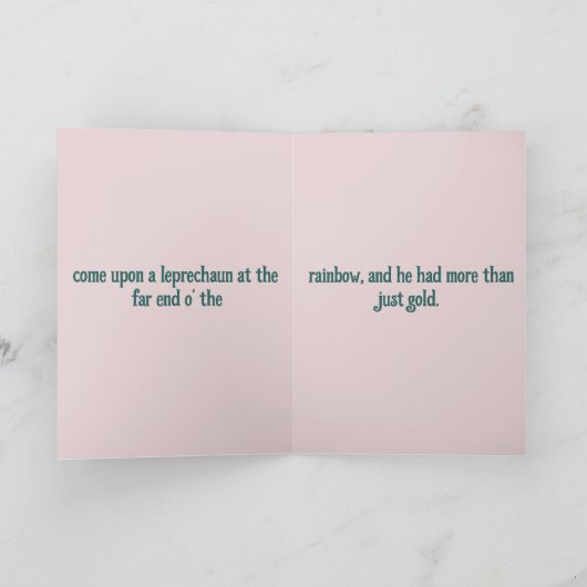 Carte de la Saint Patrick (Intérieur)