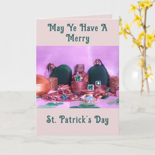 Carte de la Saint Patrick (Fleur jaune)