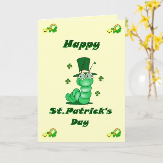Carte de la Saint Patrick (Fleur jaune)