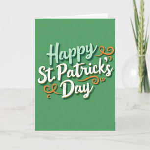 Carte de la Saint-Patrick au nœud vert