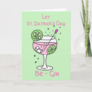Carte de la Saint-Patrick au Pink Gin