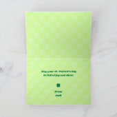 Carte de la Saint-Patrick aux pépites chanceuses (Intérieur)