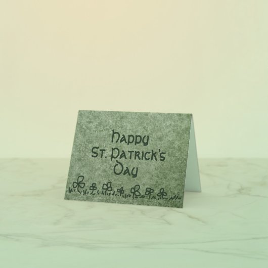 Carte de la Saint-Patrick avec motif de bordure de