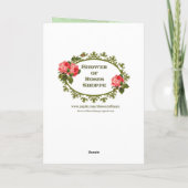 Carte de la Saint Patrick avec prière et vers à l' (Dos)