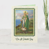 Carte de la Saint Patrick avec prière et vers à l' (Devant)