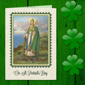 Carte de la Saint Patrick avec prière et vers à l'
