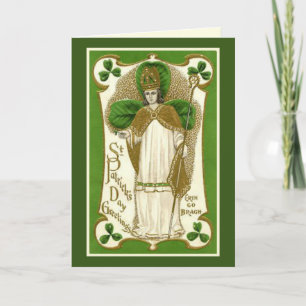 Carte de la Saint-Patrick avec prière et vers à l'