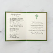 Carte de la Saint-Patrick avec shamrocks pour prêt (Intérieur)