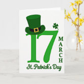 Carte de la Saint-Patrick Chanceux 17 (Fleur jaune)