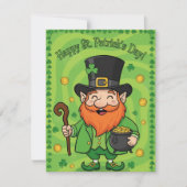 Carte de la Saint-Patrick Charmant Lutins (Devant)